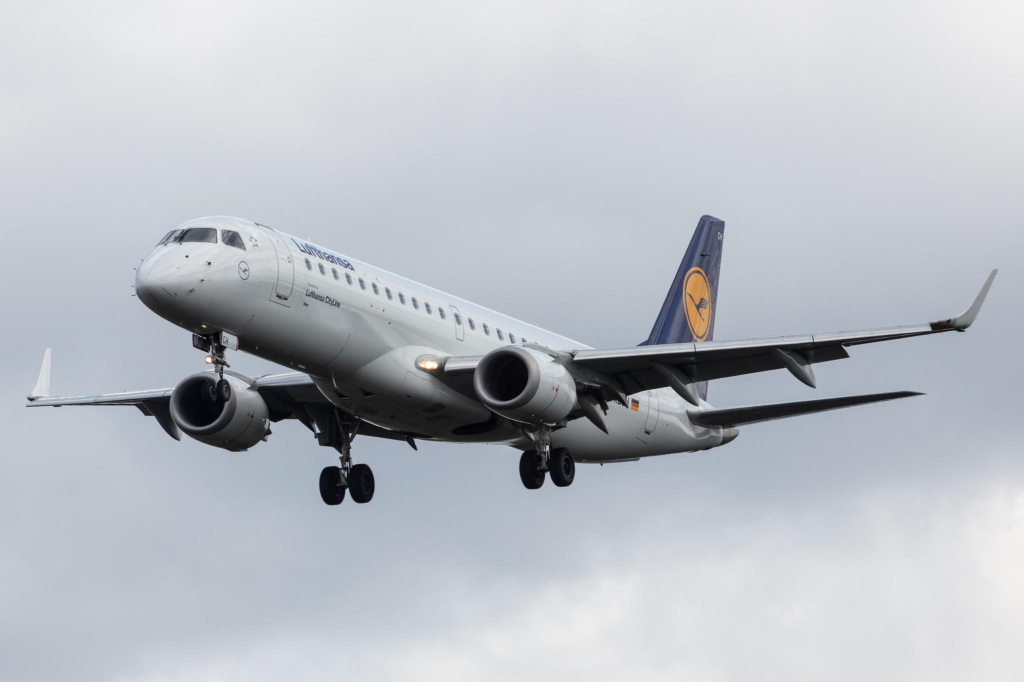 Frankfurt Airport: Lufthansa (LH / DLH) | Operator: Lufthansa CityLine |  Embraer E190LR E190 | D-AECH | MSN 19000376