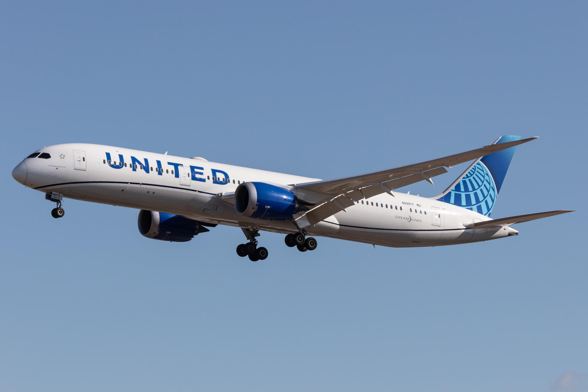 Frankfurt Airport: United Airlines (UA / UAL) |  Boeing 787-9 Dreamliner B789 | N29977 | MSN 66136