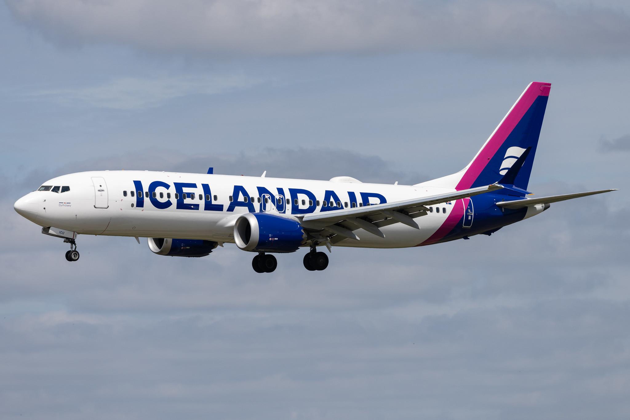 Hamburg Airport: Icelandair (FI / ICE) | Boeing 737 MAX 8 B38M | TF-ICU | MSN 44355
