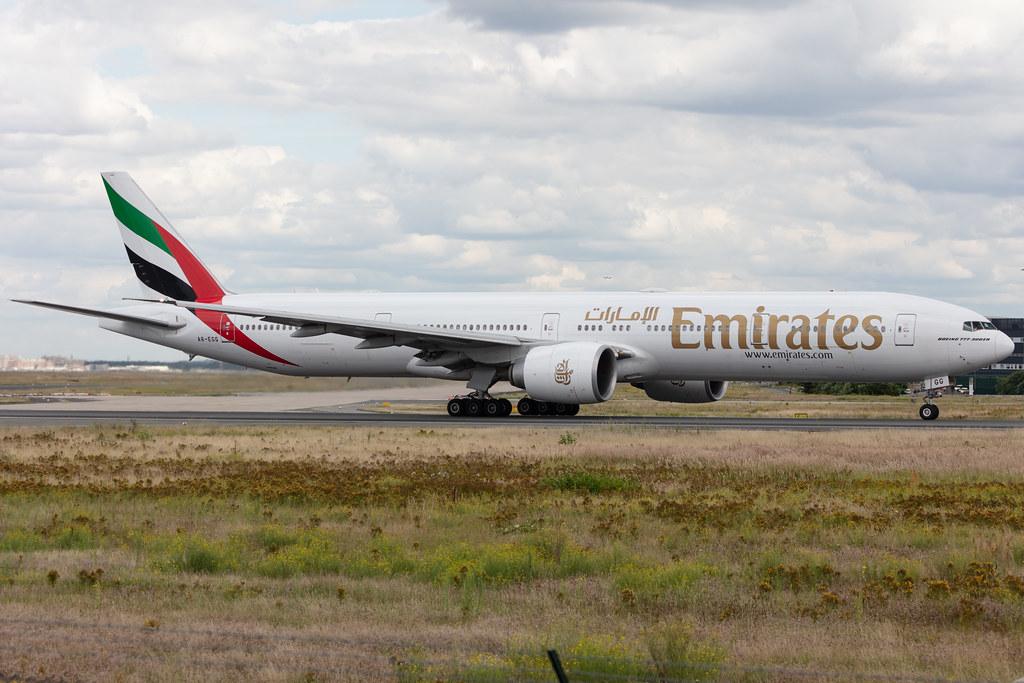 Frankfurt Airport: Emirates (EK / UAE) |  Boeing 777-31H(ER) B77W | A6-EGG | MSN 41070