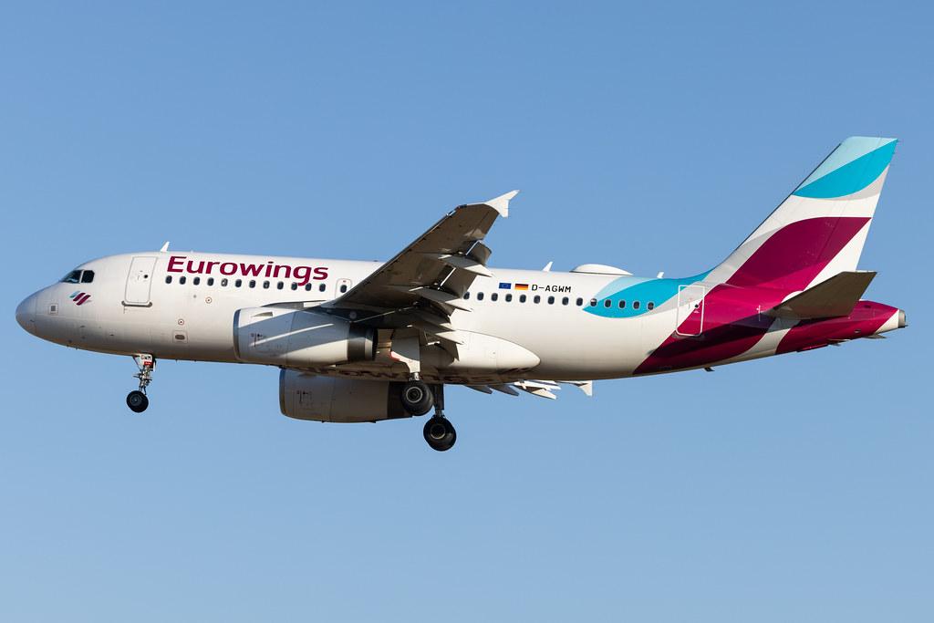 Hamburg Airport: Eurowings (EW / EWG) | Airbus A319-132 A319 | D-AGWM | MSN 3839