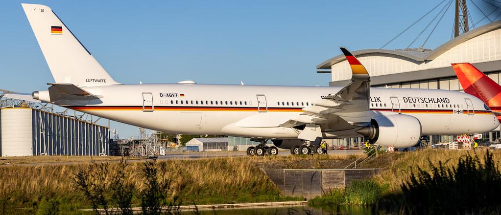 Hamburg Airport: German Air Force (/ GAF) | Airbus A350-941CJ A359 | D-AGVT | MSN 468