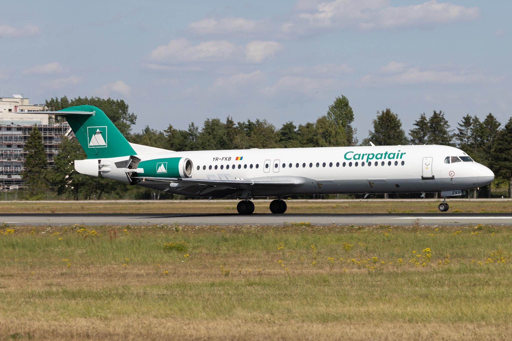 Hamburg Airport: Carpatair (V3 / KRP) | Fokker 100 F100 | YR-FKB | MSN 11369