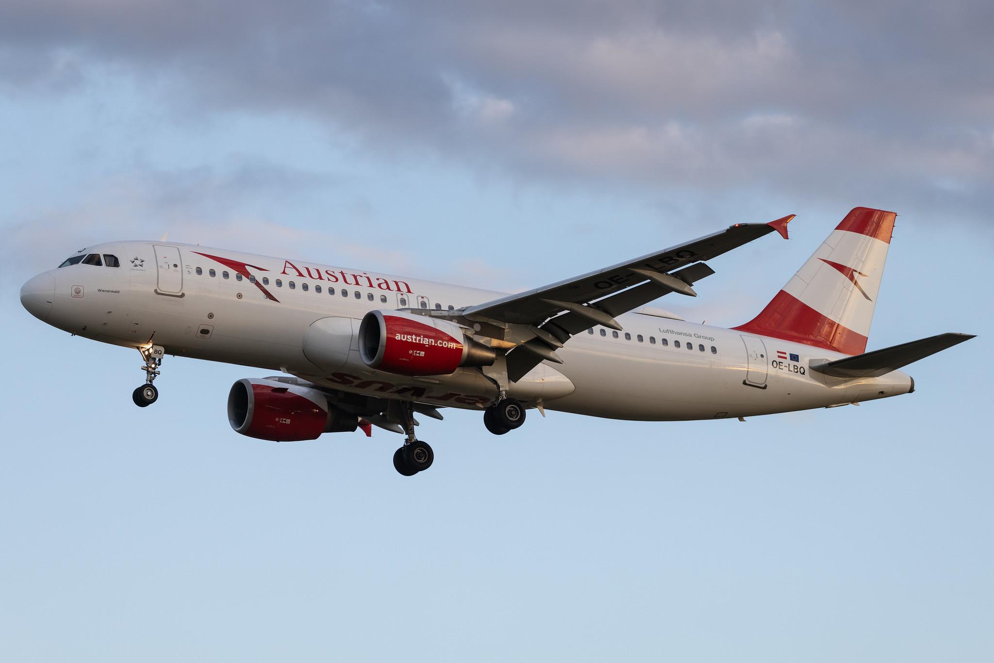 Hamburg Airport: Austrian Airlines (OS / AUA) | Airbus A320-214 A320 | OE-LBQ | MSN 1137