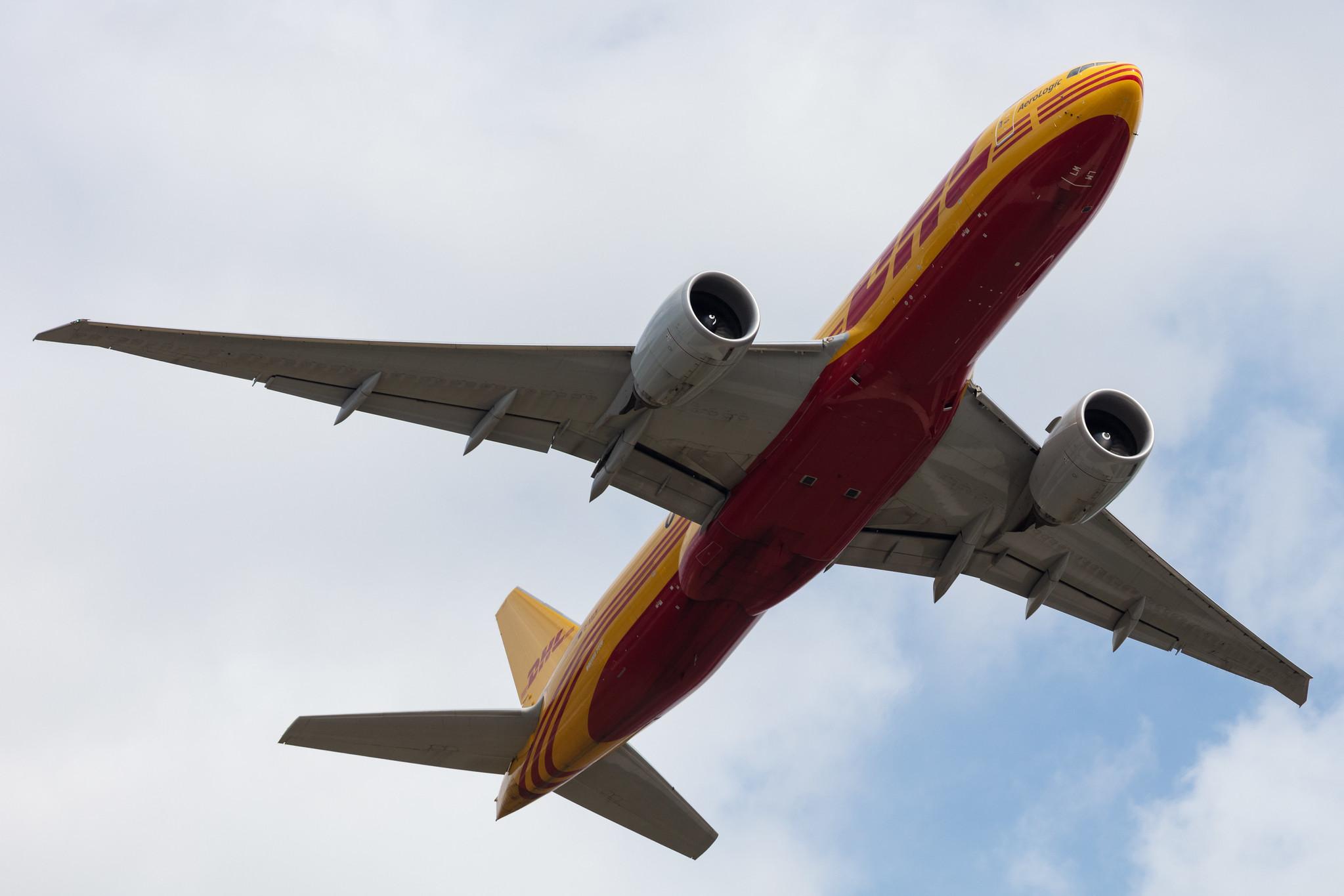 Frankfurt Airport: DHL (D0 / DHK) | Operator: AeroLogic |  Boeing 777-F B77L | D-AALM | MSN 66082