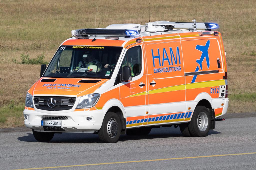 Hamburg Airport: Feuerwehr Hamburg Airport Fire & Rescue HAM Einsatzleitung Incident Commander