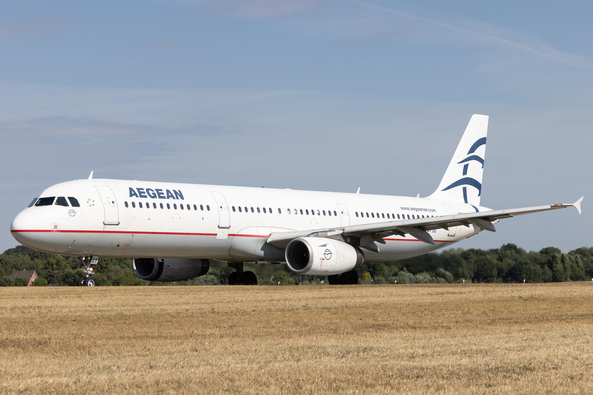 Hamburg Airport: Aegean Airlines (A3 / AEE) |  Airbus A321-231 A321 | SX-DGT | MSN 1433
