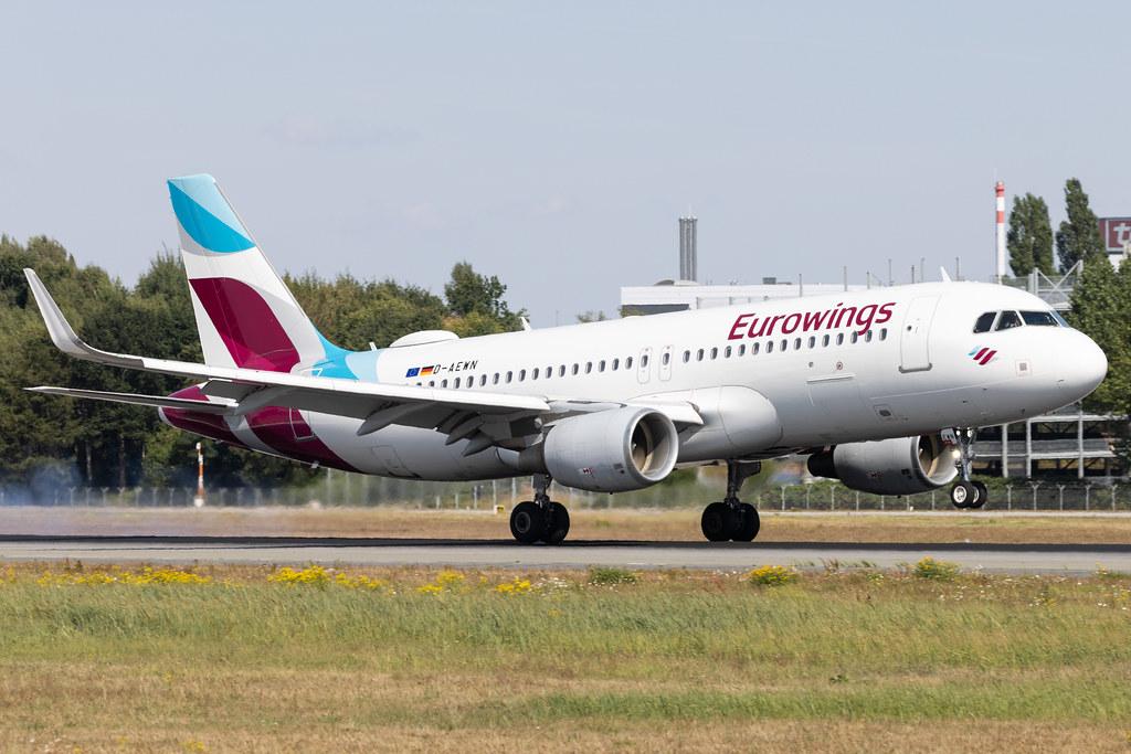 Hamburg Airport: Eurowings (EW / EWG) | Airbus A320-214 A320 | D-AEWN | MSN 7393
