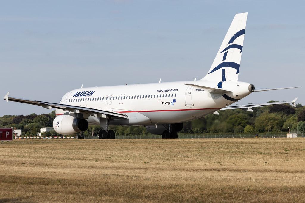 Hamburg Airport: Aegean Airlines (A3 / AEE) | Airbus A320-232 A320 | SX-DVS | MSN 3709