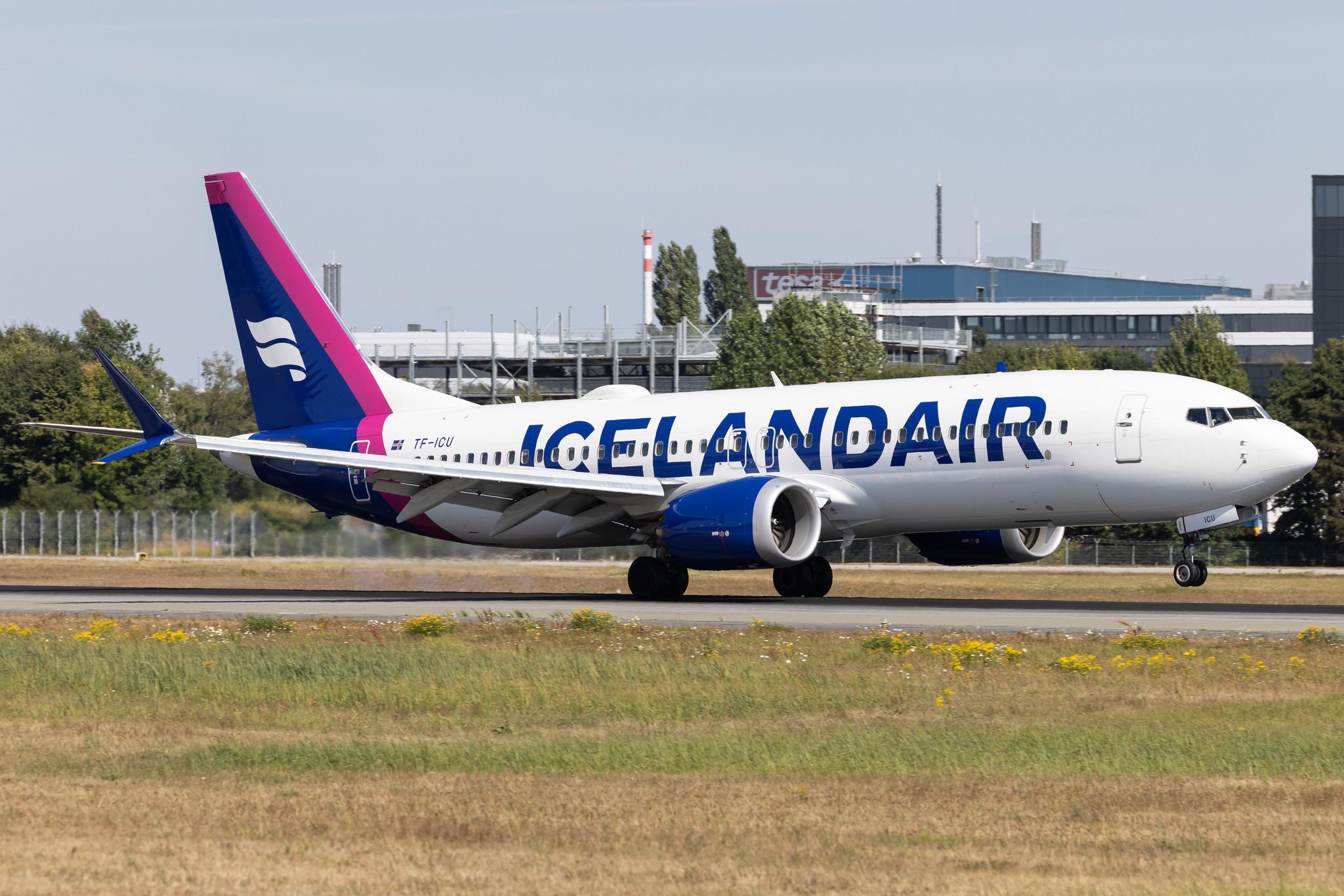 Hamburg Airport: Icelandair (FI / ICE) | Boeing 737 MAX 8 B38M | TF-ICU | MSN 44355