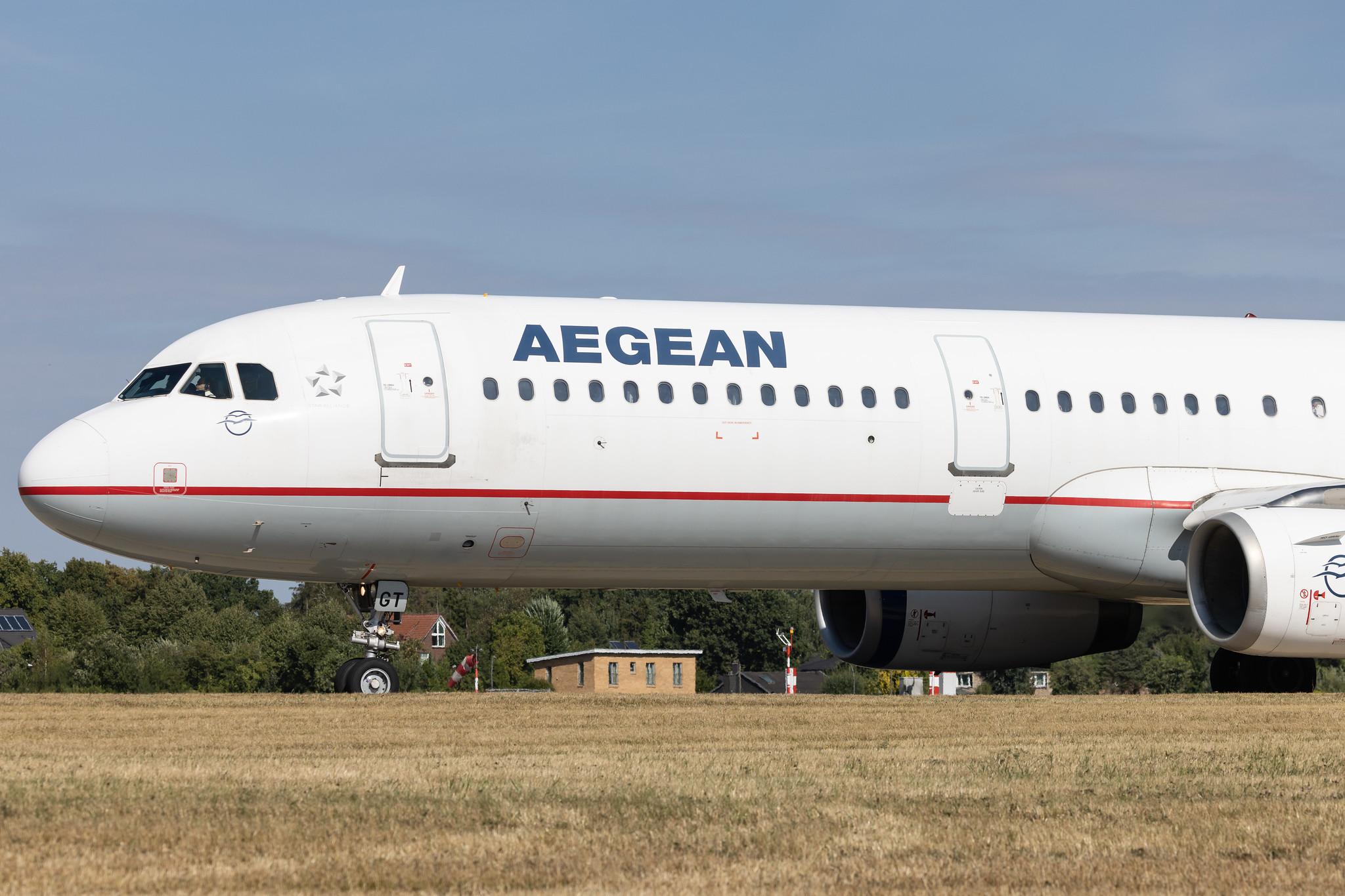 Hamburg Airport: Aegean Airlines (A3 / AEE) |  Airbus A321-231 A321 | SX-DGT | MSN 1433