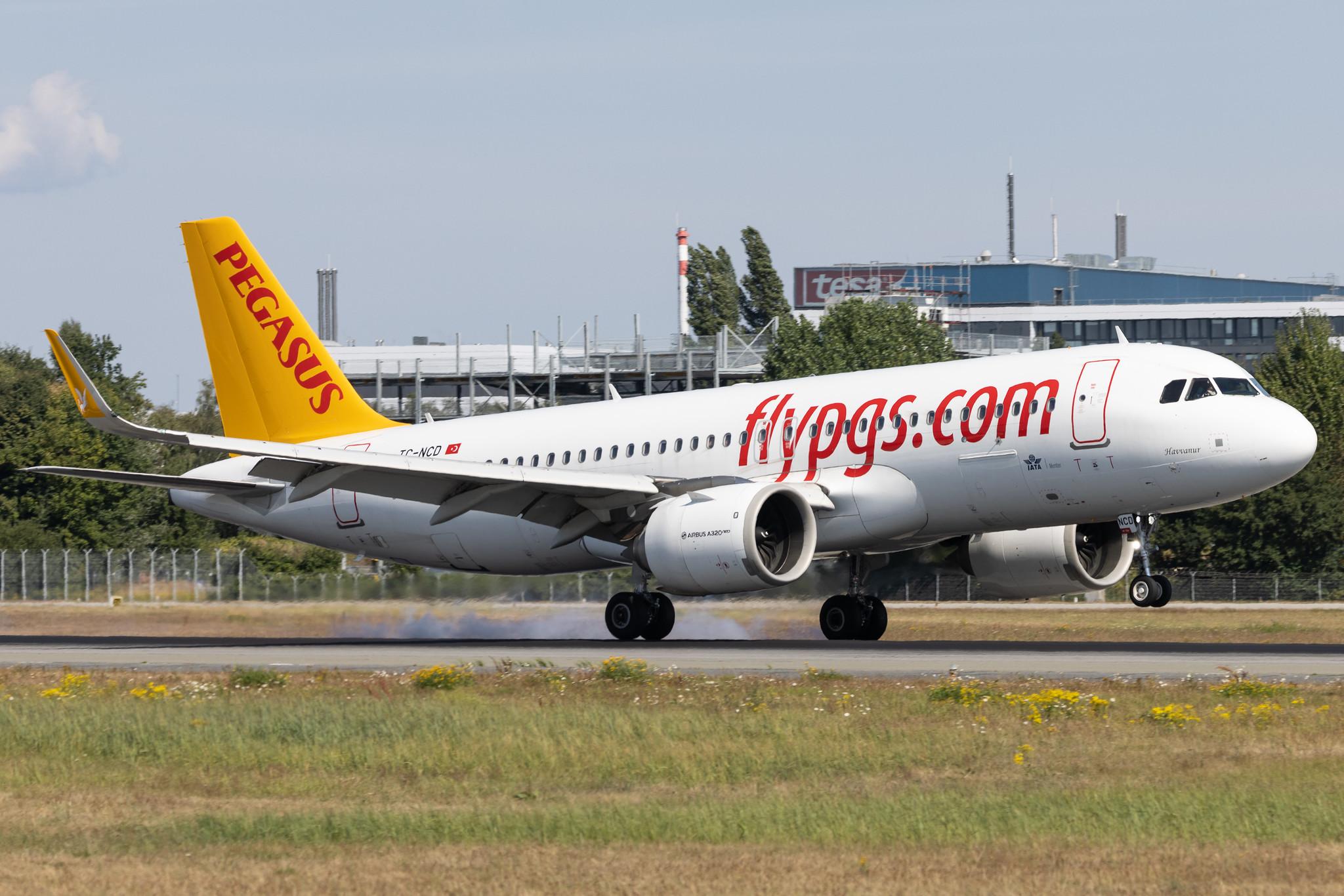 Hamburg Airport: Pegasus (PC / PGT) | Operator: Pegasus Airlines | Airbus A320-251N A20N | TC-NCD | MSN 09114