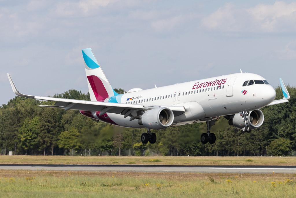 Hamburg Airport: Eurowings (EW / EWG) | Airbus A320-214 A320 | D-AEWO | MSN 7394
