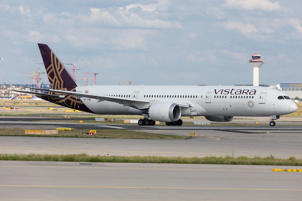 Frankfurt Airport: Vistara (UK / VTI) |  Boeing 787-9 Dreamliner B789 | VT-TSE | MSN 66527