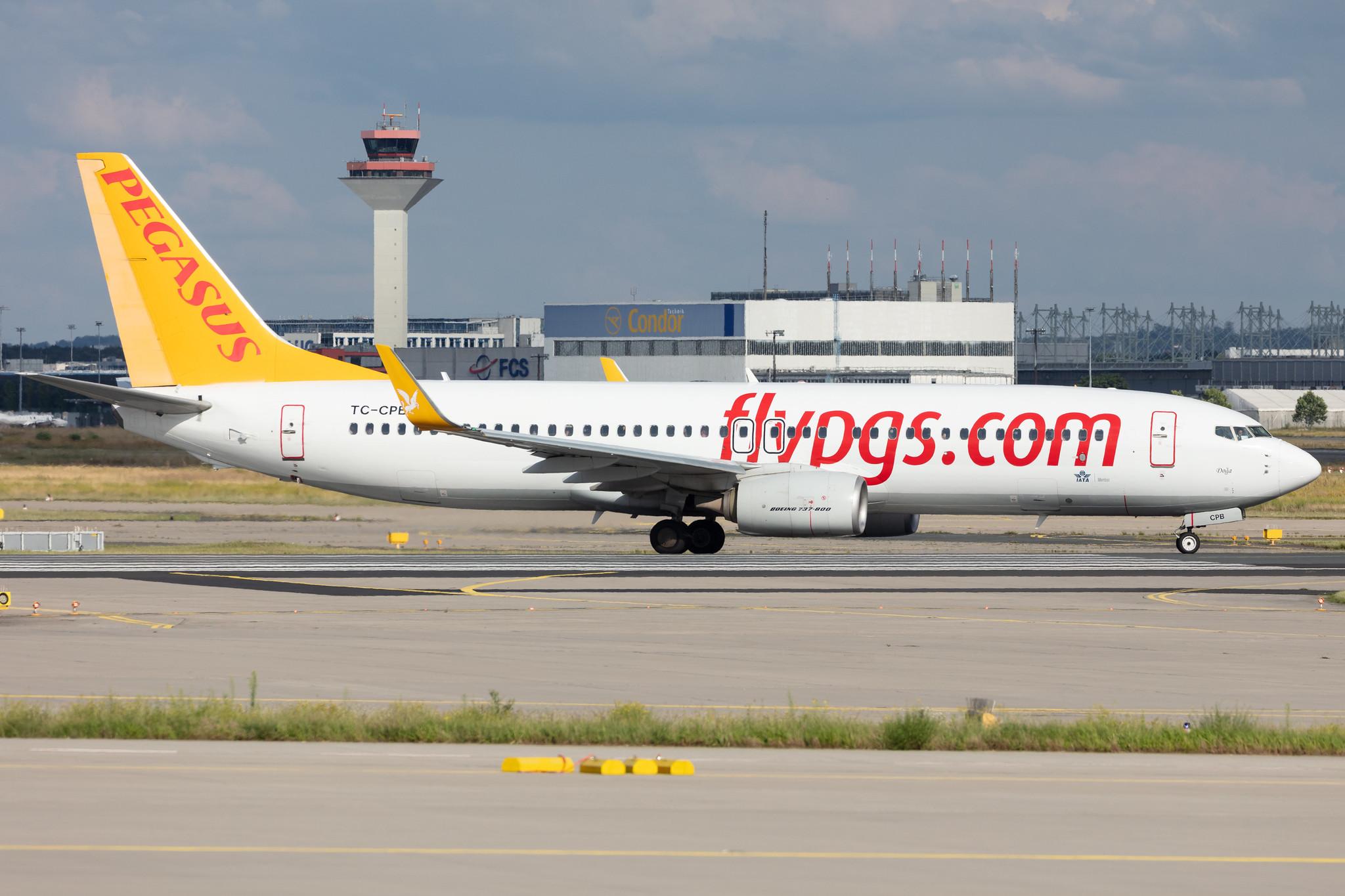 Frankfurt Airport: Pegasus (PC / PGT) | Operator: Pegasus Airlines |  Boeing 737-82R B738 | TC-CPB | MSN 38177