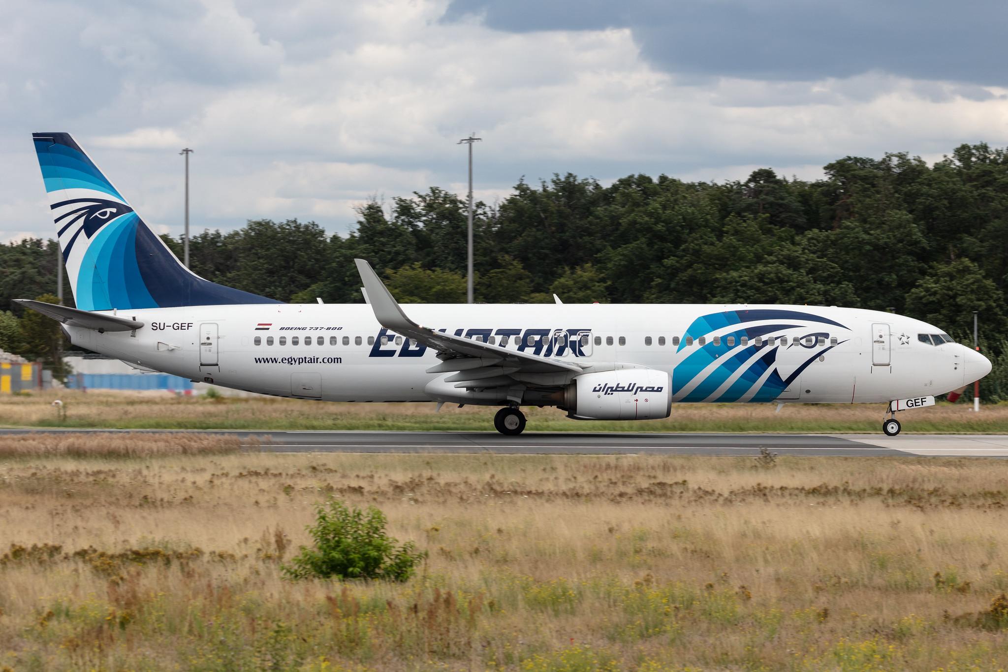 Frankfurt Airport: Egyptair (MS / MSR) | Operator: EgyptAir |  Boeing 737-866 B738 | SU-GEF | MSN 63692
