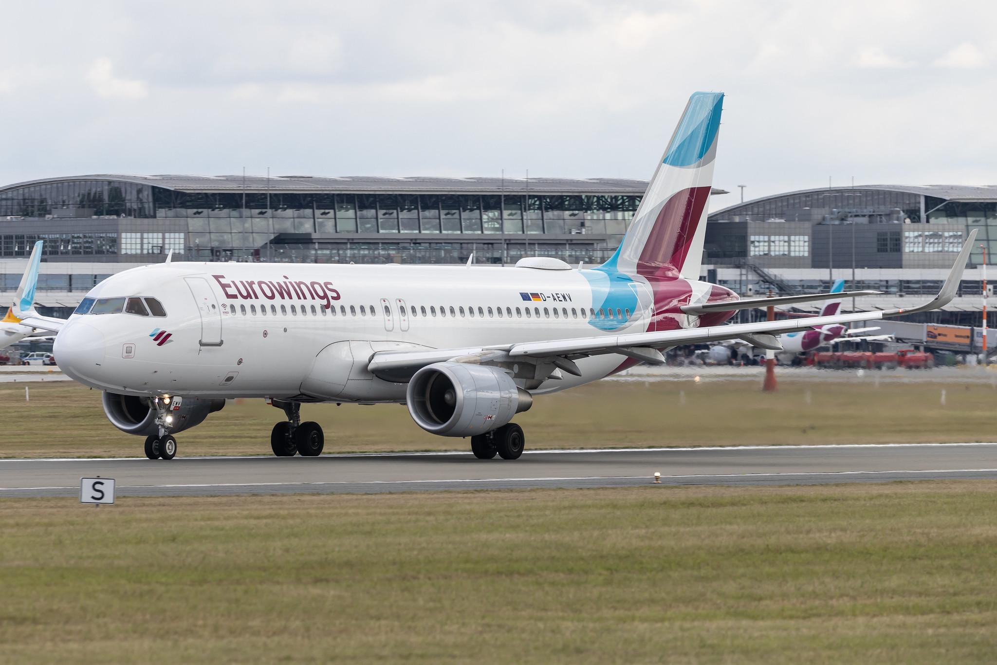 Hamburg Airport: Eurowings (EW / EWG) | Airbus A320-214 A320 | D-AEWV | MSN 7545