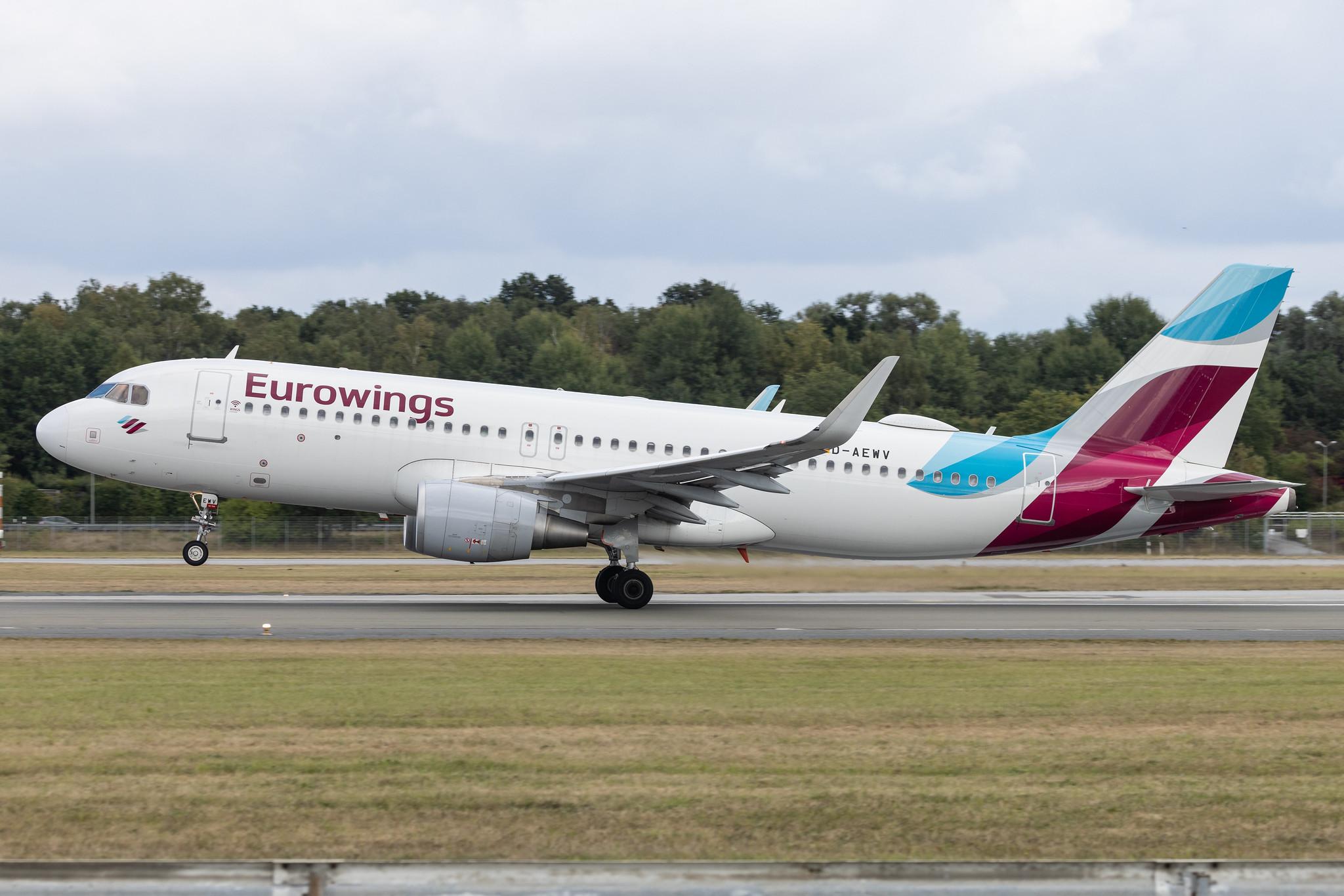 Hamburg Airport: Eurowings (EW / EWG) | Airbus A320-214 A320 | D-AEWV | MSN 7545