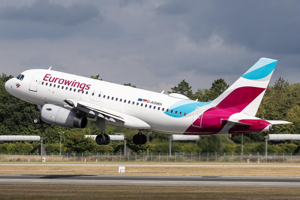 Hamburg Airport: Eurowings (EW / EWG) | Airbus A319-132 A319 | D-AGWH | MSN 3352