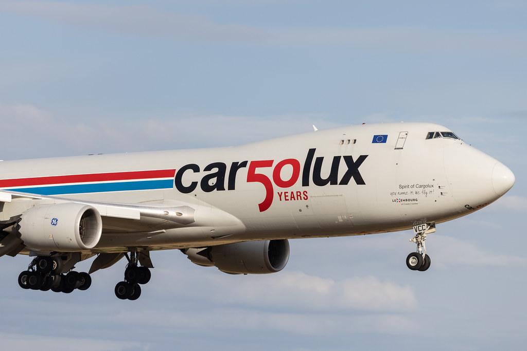Luxembourg Findel Airport: Cargolux (CV / CLX) | Boeing 747-8R7F B748 | LX-VCC | MSN 35807