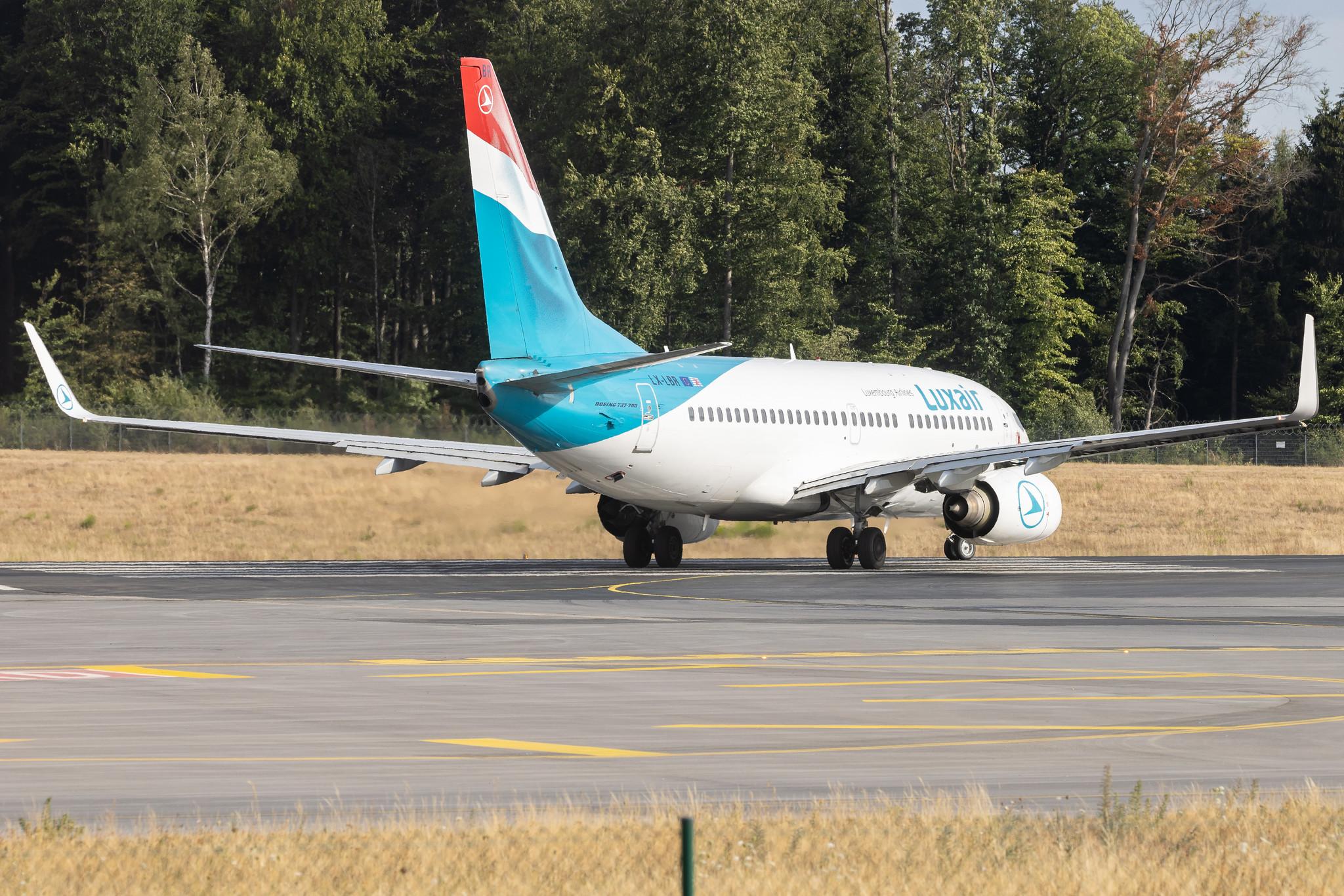 Luxembourg Findel Airport: Luxair (LG / LGL) | Boeing 737-7K2 B737 | LX-LBR | MSN 30366