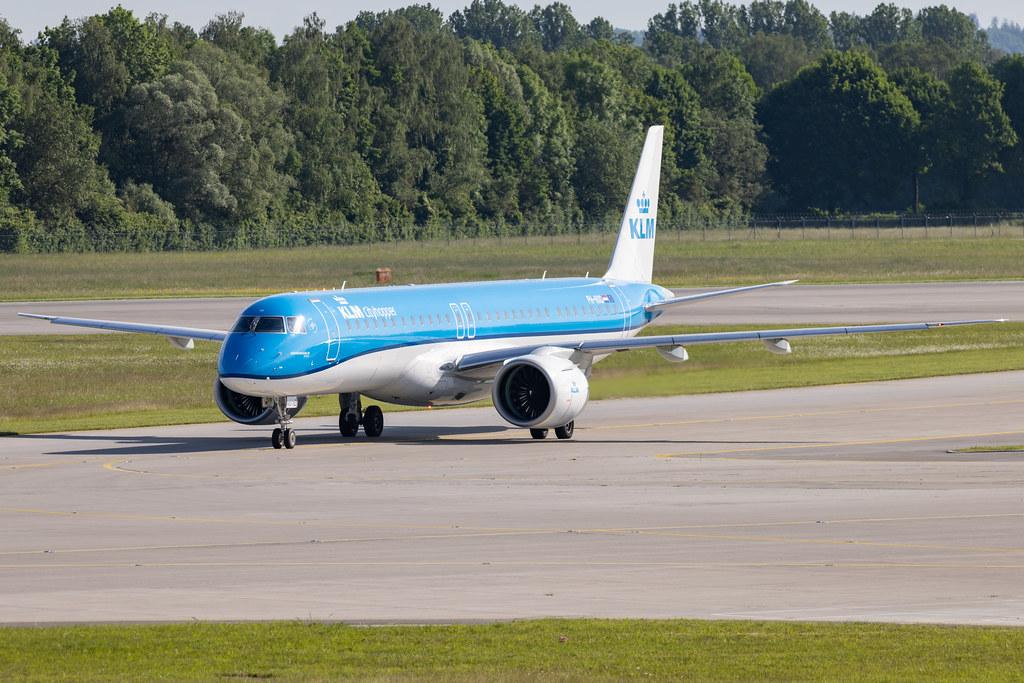 Munich Airport: KLM (KL / KLM) | Operator: KLM Cityhopper | Embraer E195-E2 E295 | PH-NXG | MSN 19020062
