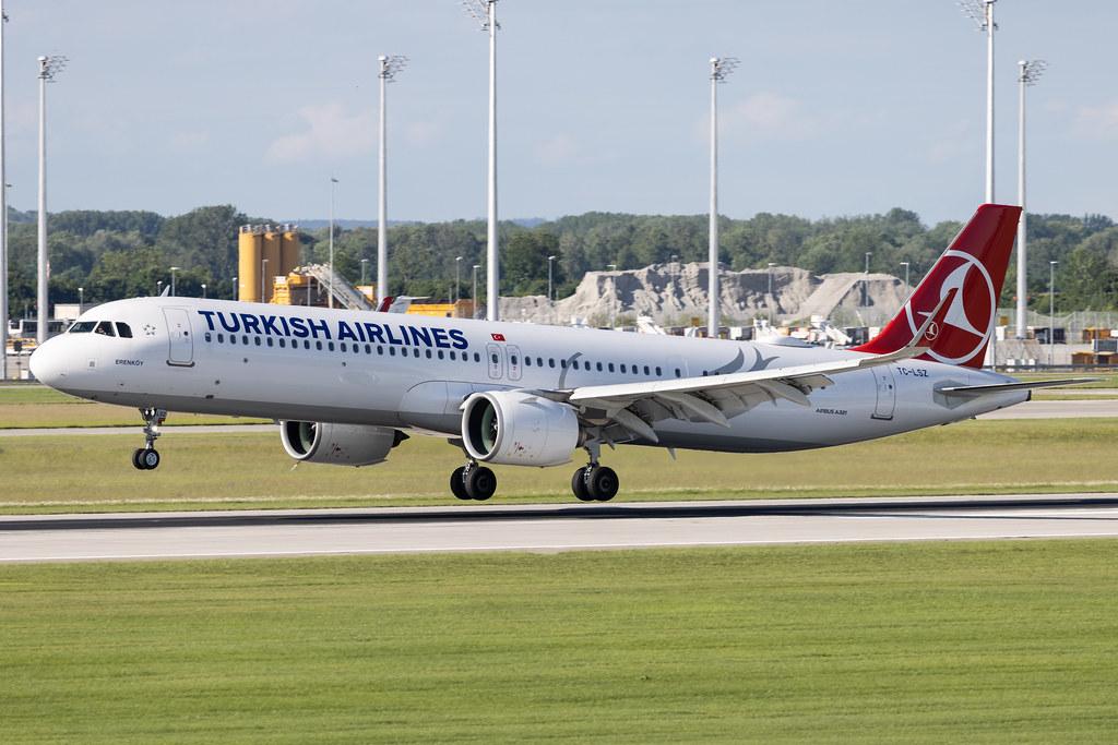 Munich Airport: Turkish Airlines (TK / THY) | Airbus A321-271NX A21N | TC-LSZ | MSN 09452