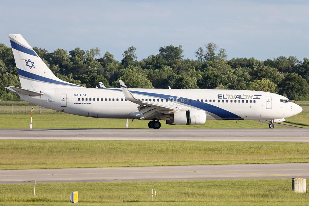 Munich Airport: El Al Israel Airlines (LY / ELY) | Operator: El Al | Boeing 737-8HX B738 | 4X-EKF | MSN 29638