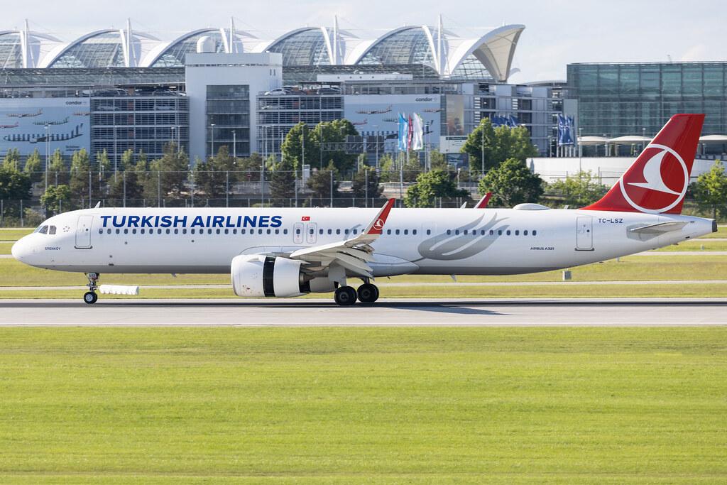 Munich Airport: Turkish Airlines (TK / THY) | Airbus A321-271NX A21N | TC-LSZ | MSN 09452