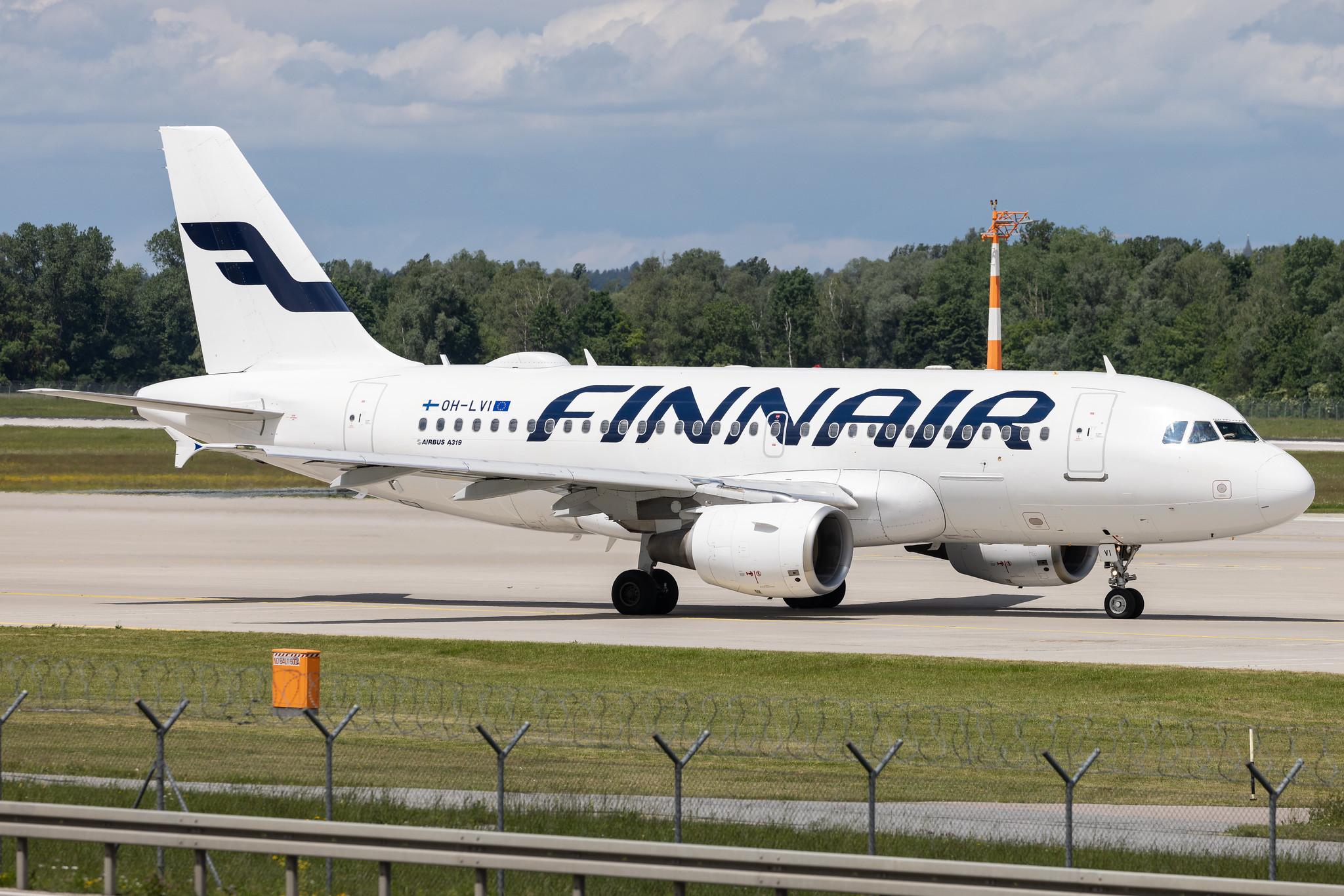 Munich Airport: Finnair (AY / FIN) | Airbus A319-112 A319 | OH-LVI | MSN 1364