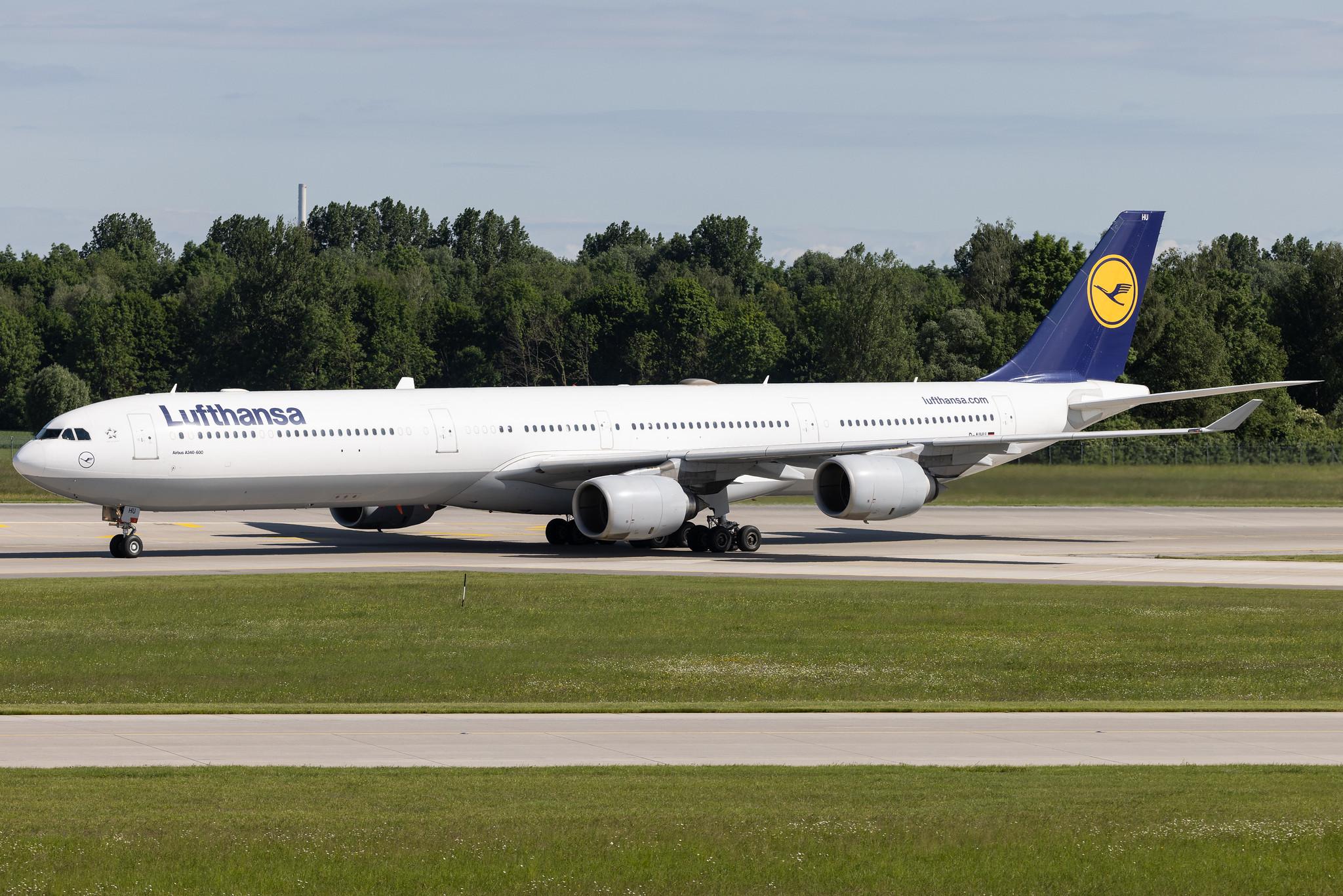 Munich Airport: Lufthansa (LH / DLH) | Airbus A340-642 A346 | D-AIHU | MSN 0848
