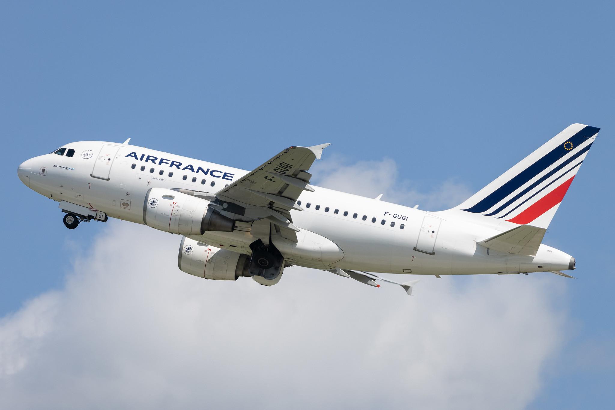 Munich Airport: Air France (AF / AFR) | Airbus A318-111 A318 | F-GUGI | MSN 2350