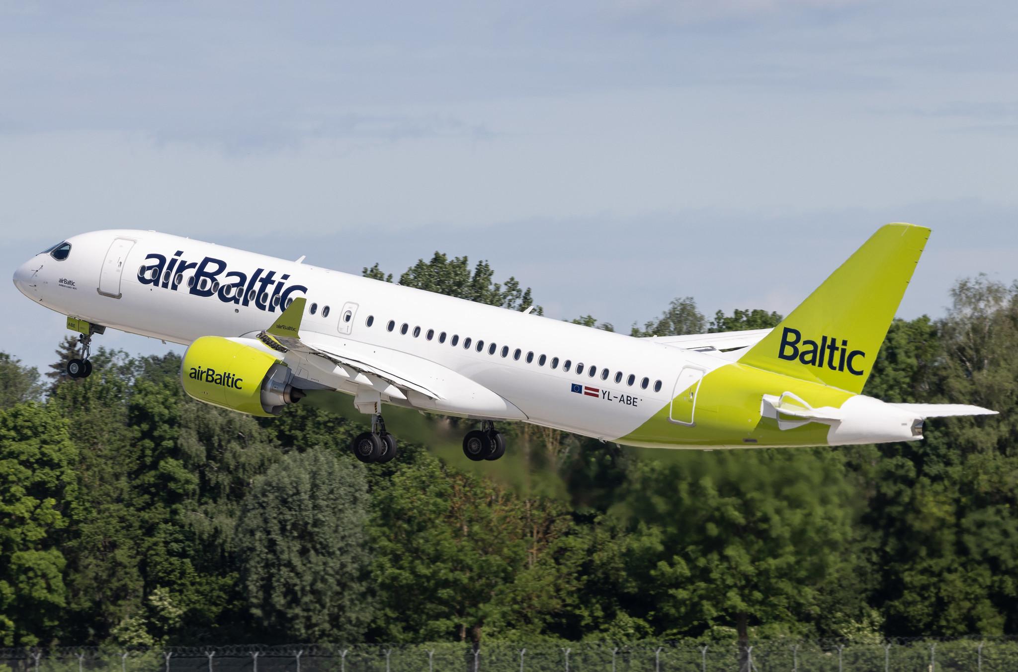 Munich Airport: Air Baltic (BT / BTI) | Airbus A220-300 BCS3 | YL-ABE | MSN 55131