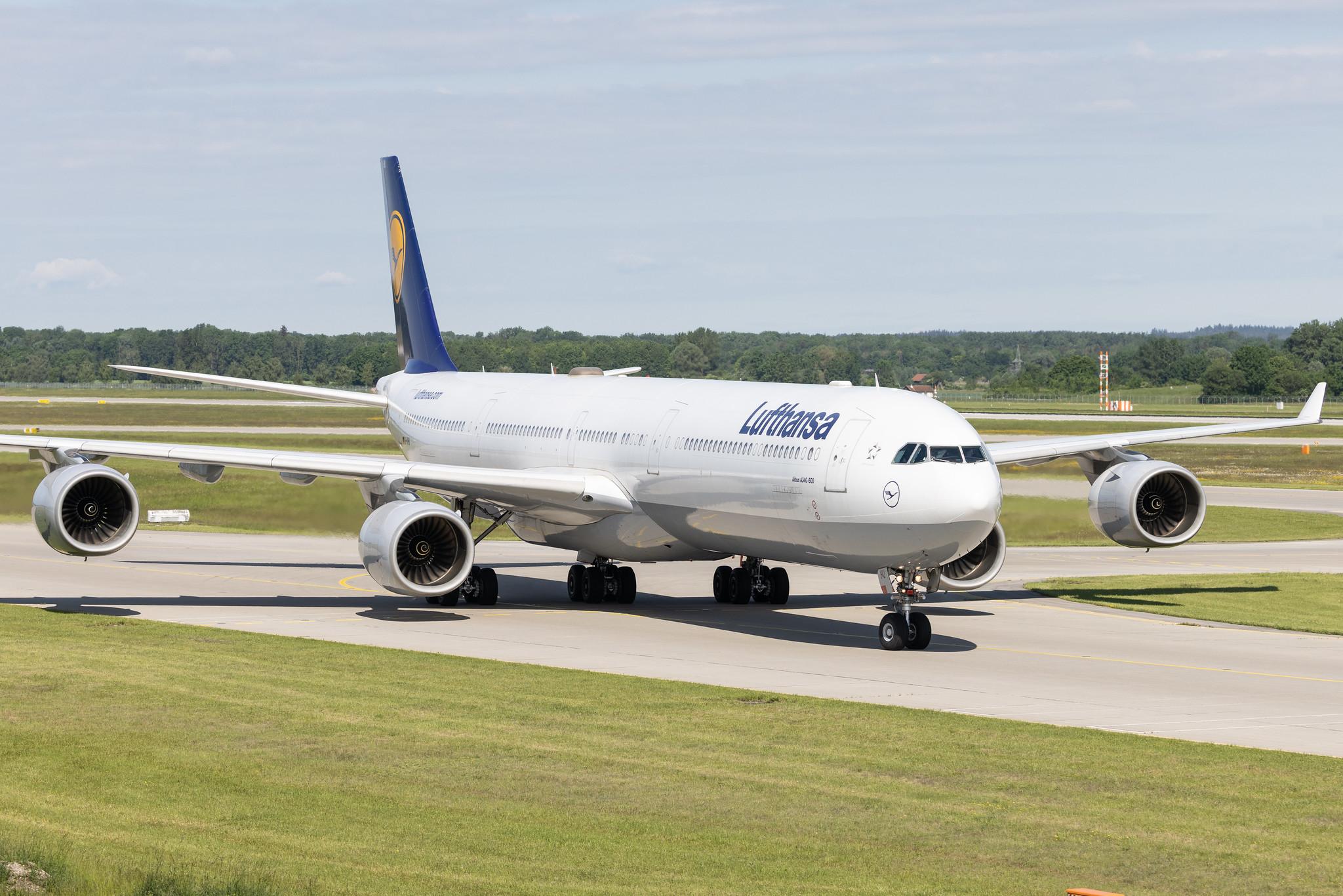 Munich Airport: Lufthansa (LH / DLH) | Airbus A340-642 A346 | D-AIHU | MSN 0848