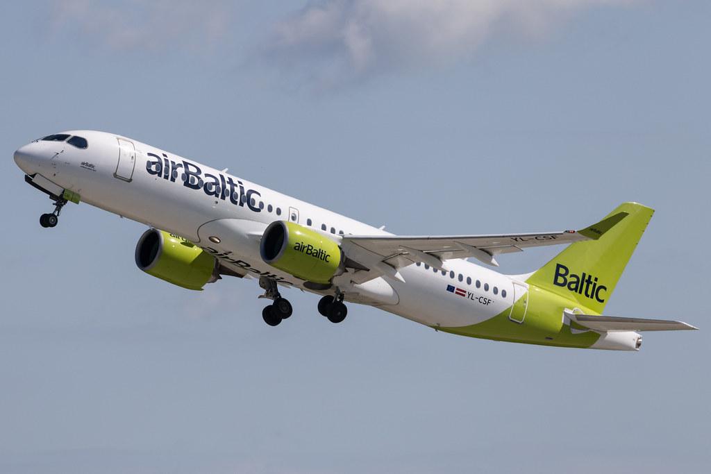 Munich Airport: Air Baltic (BT / BTI) | Airbus A220-300 BCS3 | YL-CSF | MSN 55008
