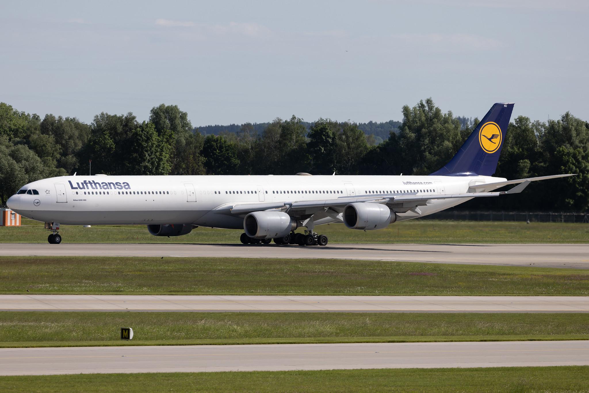 Munich Airport: Lufthansa (LH / DLH) | Airbus A340-642 A346 | D-AIHU | MSN 0848