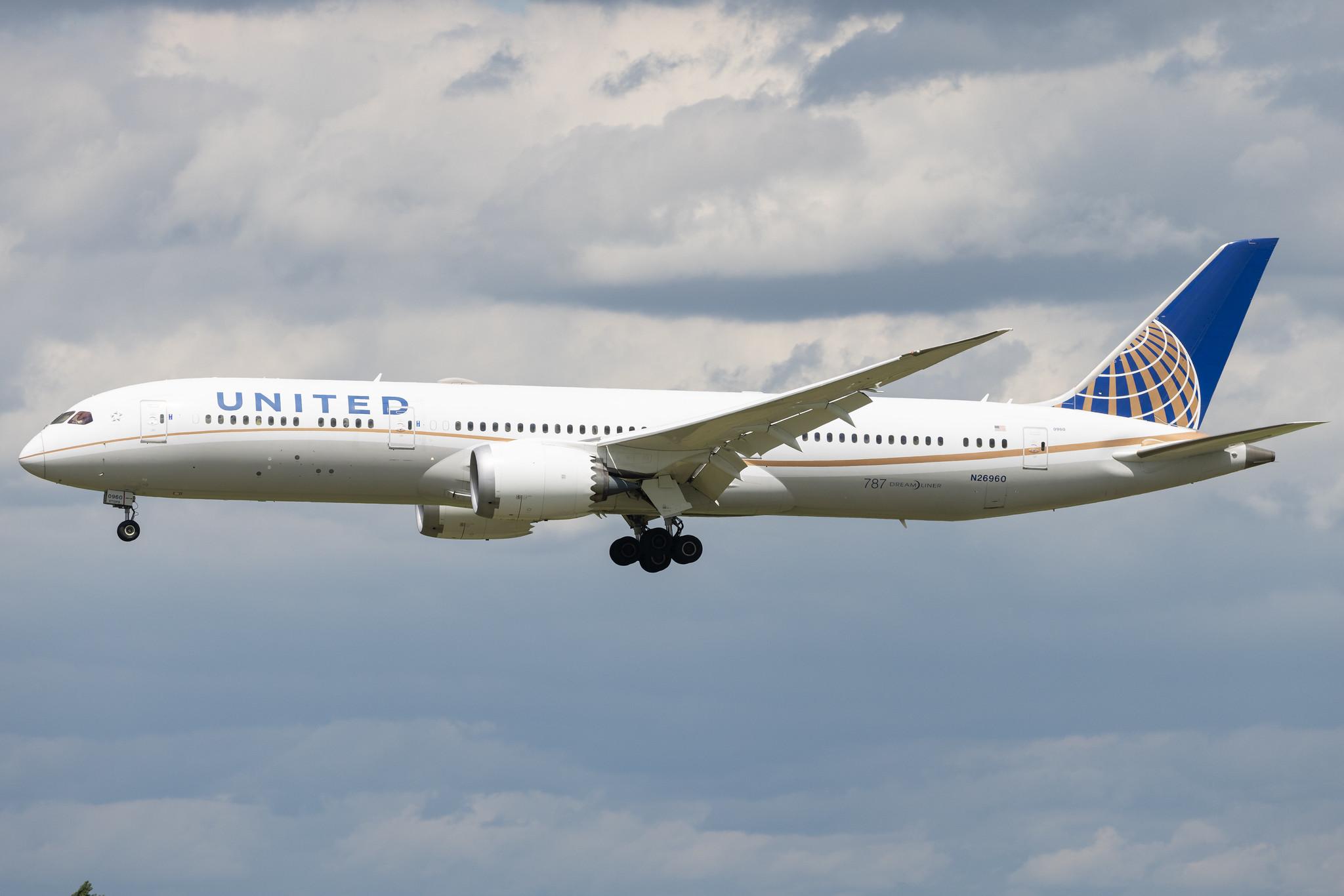 Munich Airport: United Airlines (UA / UAL) | Boeing 787-9 Dreamliner B789 | N26960 | MSN 36408