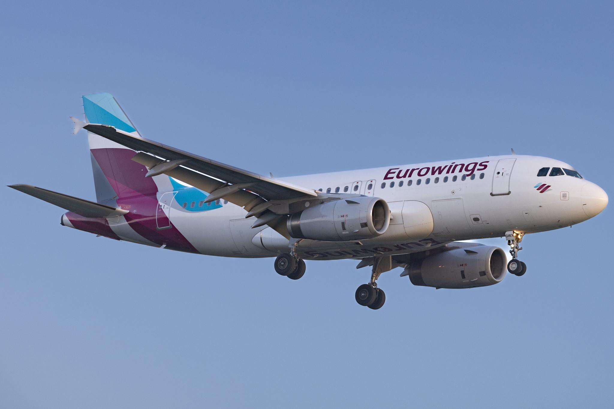 Hamburg Airport: Eurowings (EW / EWG) |  Airbus A319-132 A319 | D-AGWX | MSN 5569