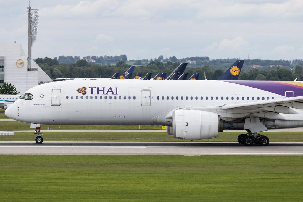 Munich Airport: Thai Airways (TG / THA) | Airbus A350-941 A359 | HS-THM | MSN 189