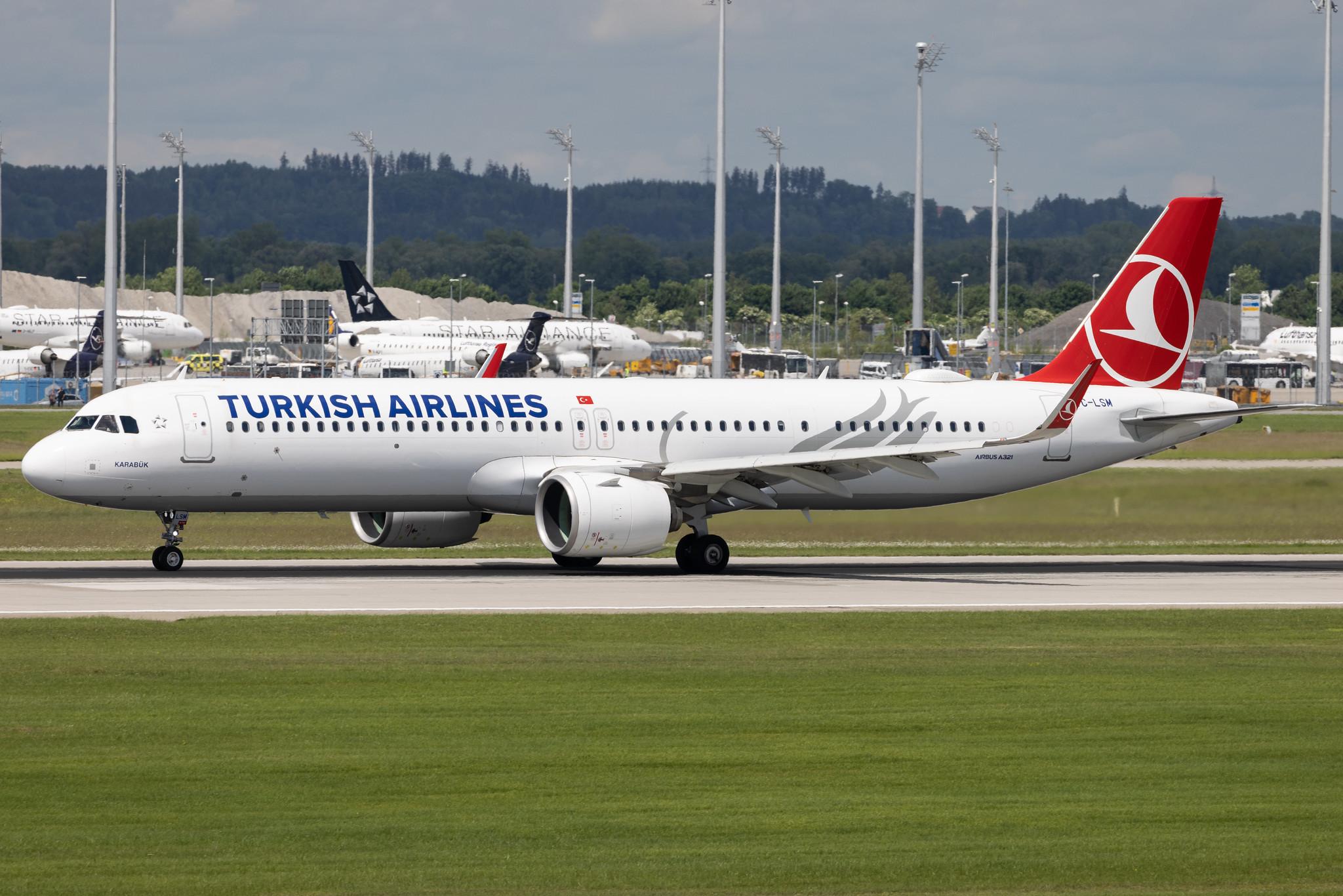 Munich Airport: Turkish Airlines (TK / THY) | Airbus A321-271NX A21N | TC-LSM | MSN 09044