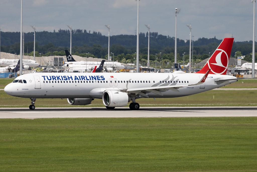 Munich Airport: Turkish Airlines (TK / THY) | Airbus A321-271NX A21N | TC-LSM | MSN 09044