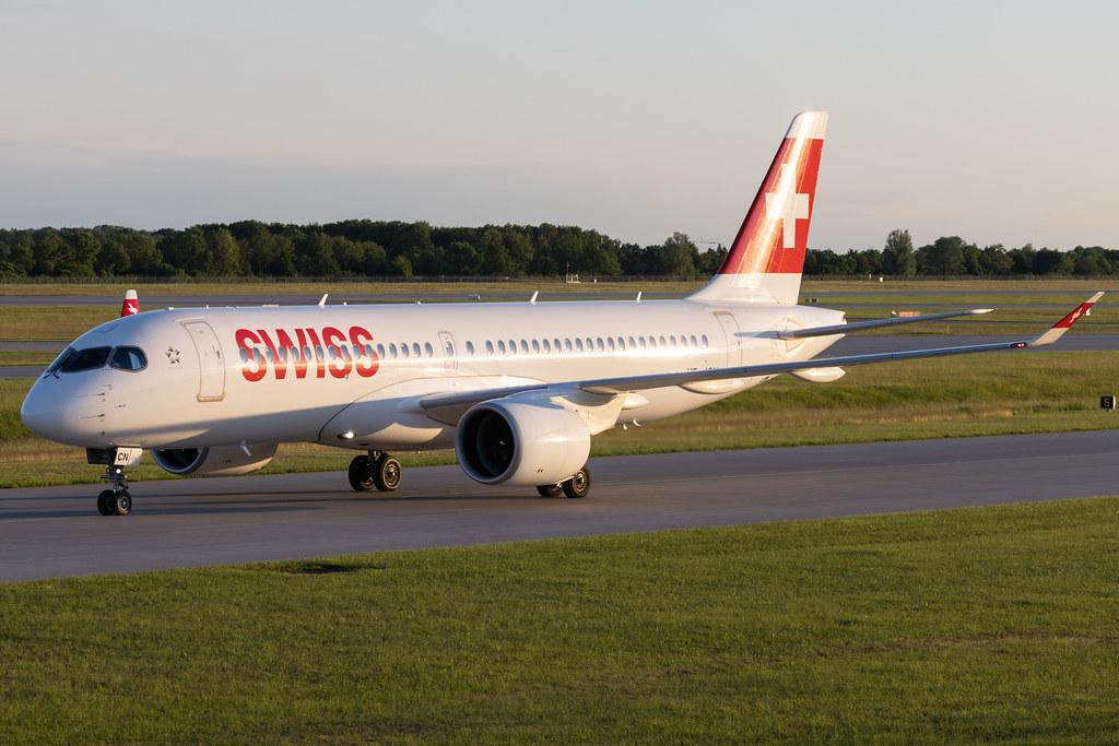 Munich Airport: Swiss (LX / SWR) | Airbus A220-300 BCS3 | HB-JCN | MSN 55032