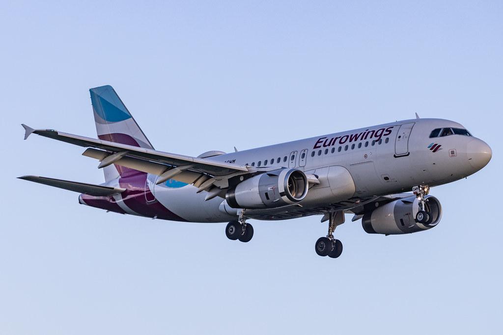 Hamburg Airport: Eurowings (EW / EWG) | Airbus A319-132 A319 | D-AGWM | MSN 3839