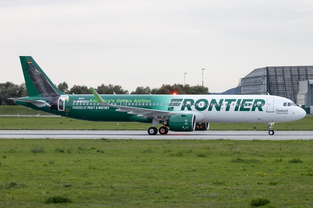 Hamburg Finkenwerder: Frontier Airlines (F9 / FFT) | Airbus A321-271NX A21N | D-AZWE | N603FR | MSN 11032