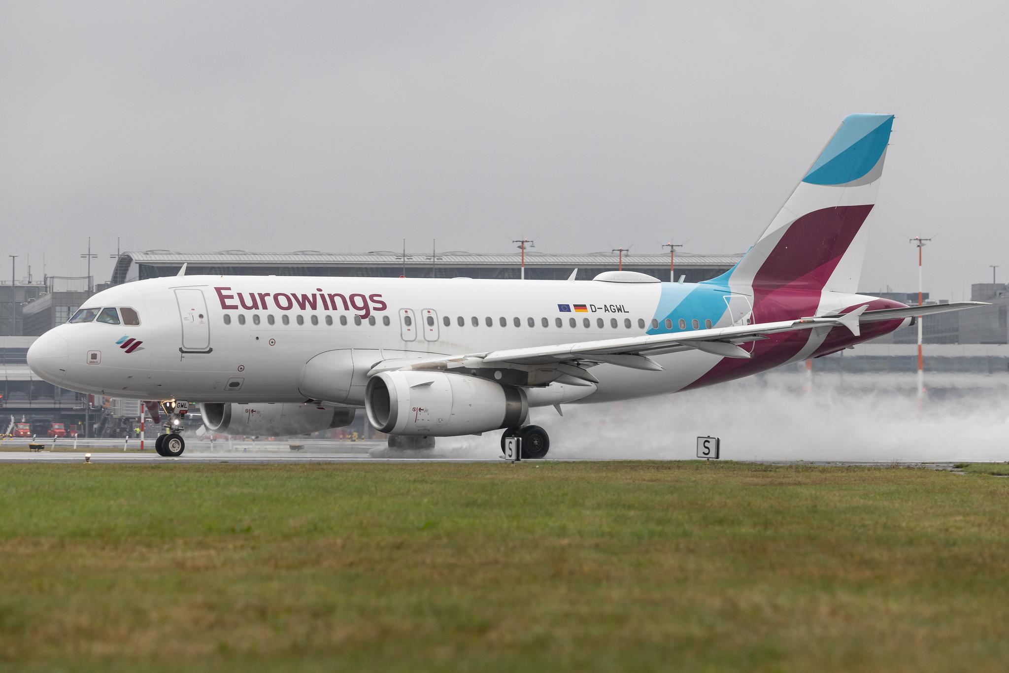 Hamburg Airport: Eurowings (EW / EWG) | Airbus A319-132 A319 | D-AGWL | MSN 3534