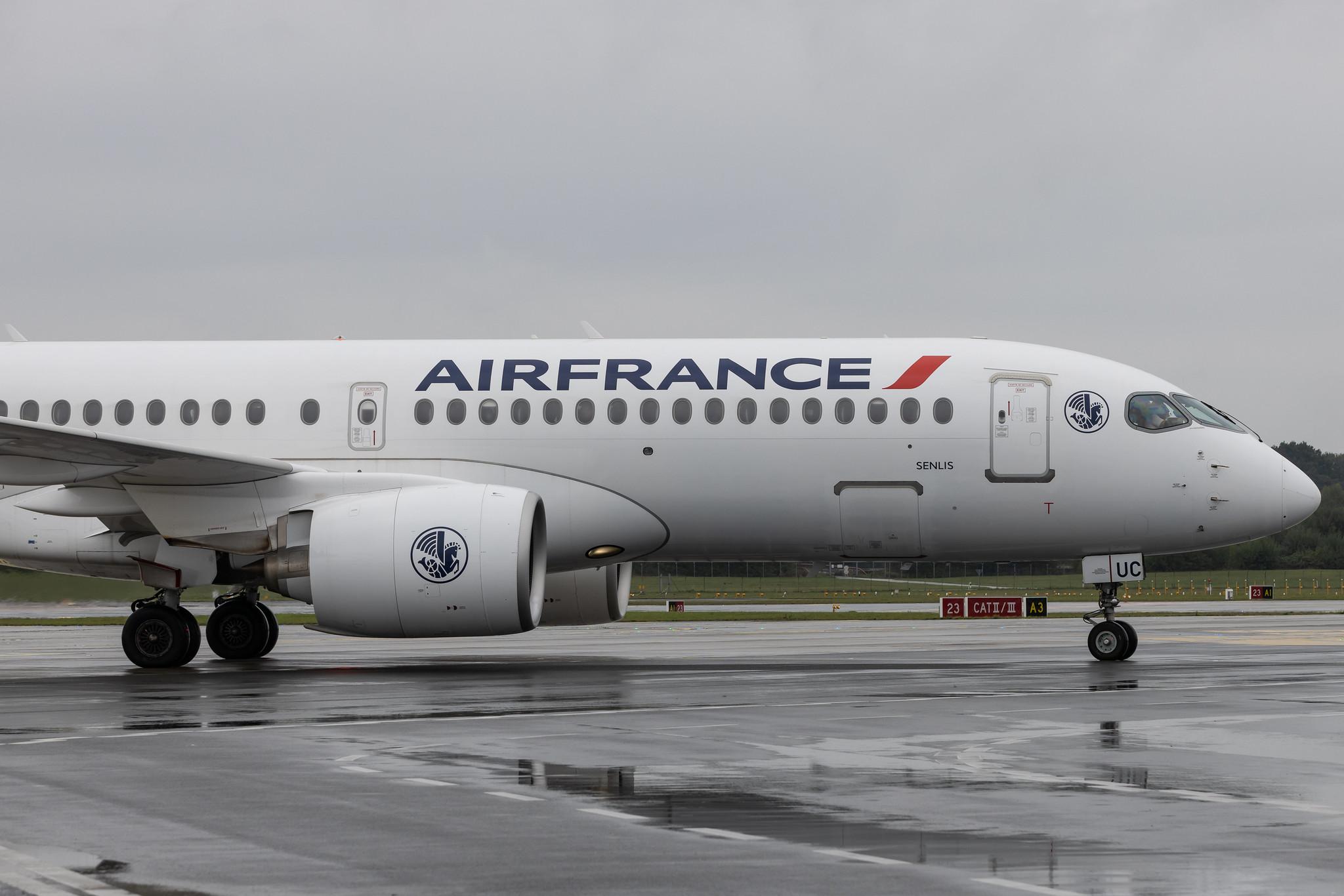 Hamburg Airport: Air France (AF / AFR) | Airbus A220-300 BCS3 | F-HZUC | MSN 55140
