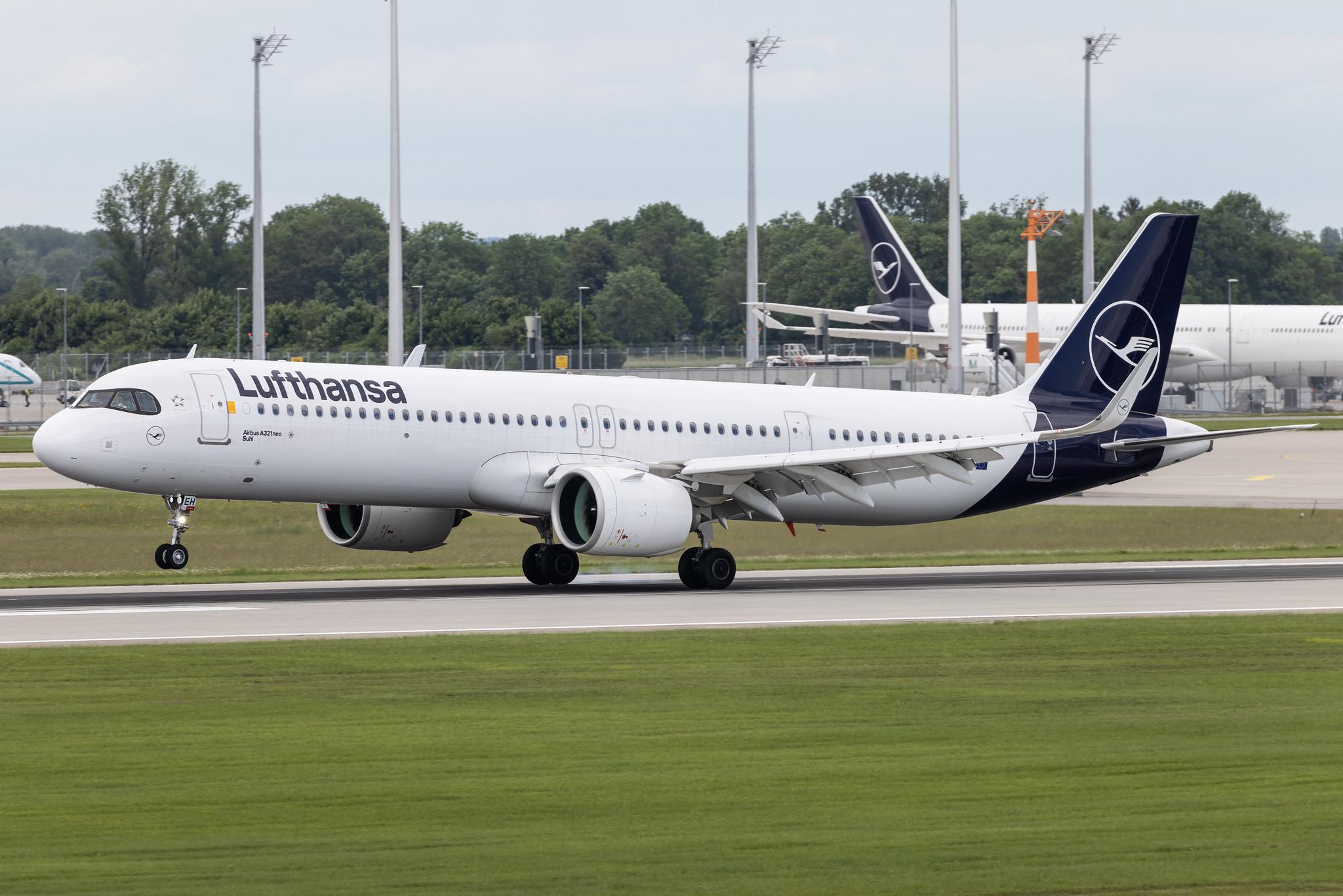 Munich Airport: Lufthansa (LH / DLH) |  Airbus A321-271NX A21N | D-AIEH | MSN 10318