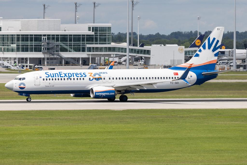 Munich Airport: SunExpress (XQ / SXS) | Boeing 737-8HC B738 | TC-SEI | MSN 61170