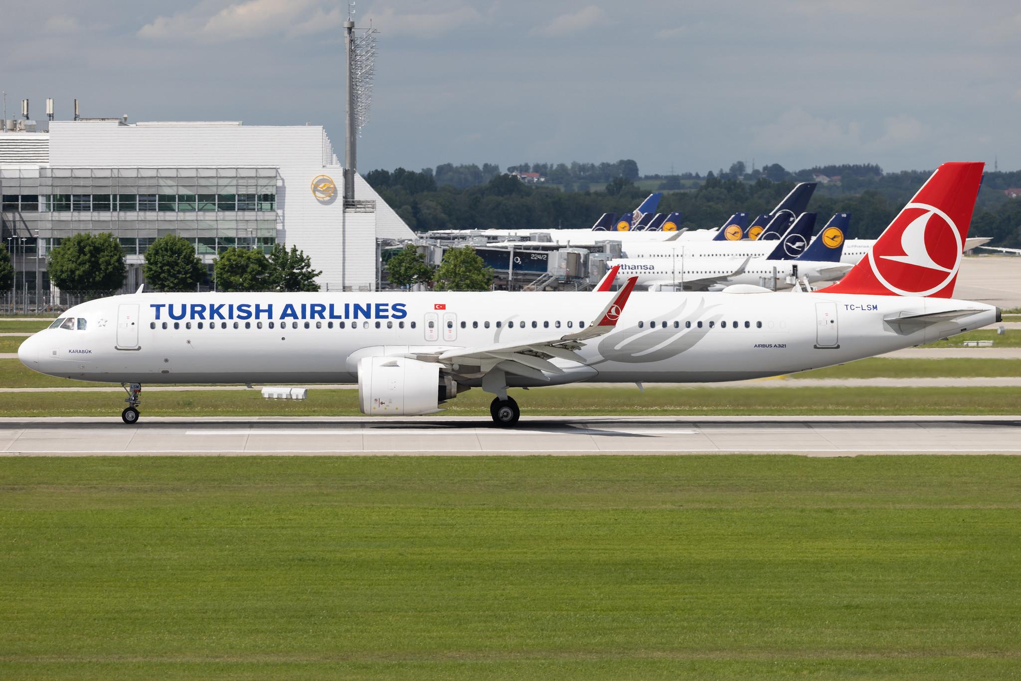 Munich Airport: Turkish Airlines (TK / THY) | Airbus A321-271NX A21N | TC-LSM | MSN 09044