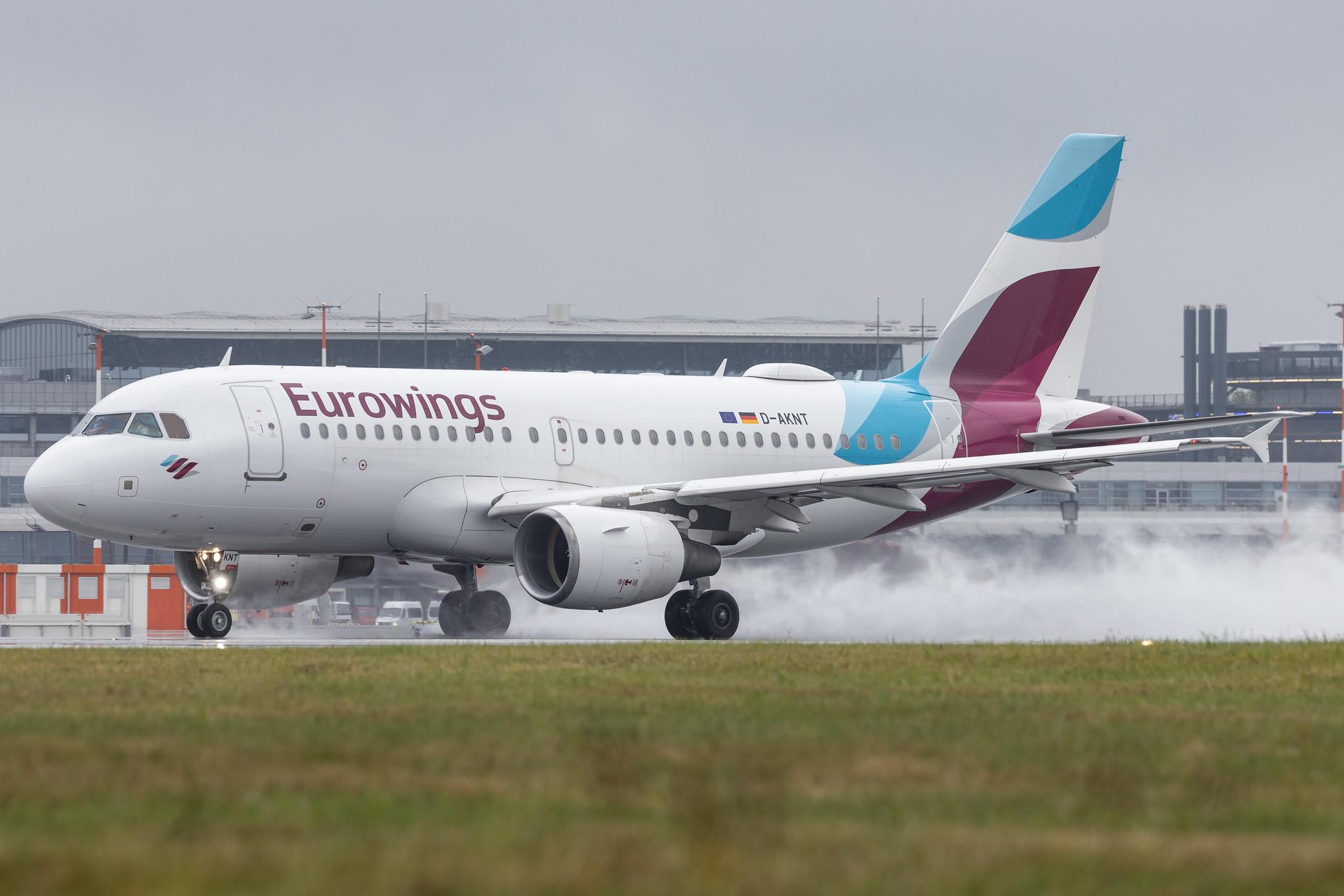 Hamburg Airport: Eurowings (EW / EWG) | Airbus A319-112 A319 | D-AKNT | MSN 2607